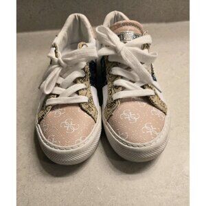 GUESS Loven3 Women’s Sneakers Size 7.5 Pink/White/Gold – NIB